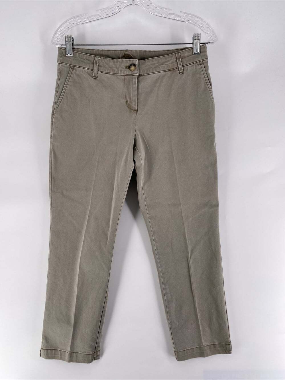 Tommy Bahama Women’s Size 2 Tan Mid-Rise Cropped Summer Pant - Cotton